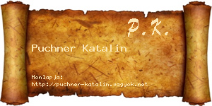 Puchner Katalin névjegykártya